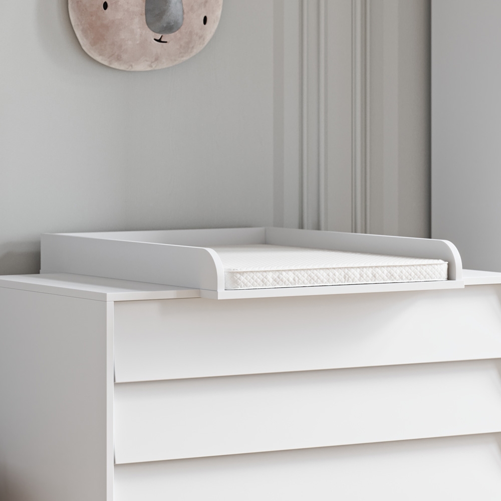 Bladvergroter voor commode «Bosque» | Wit