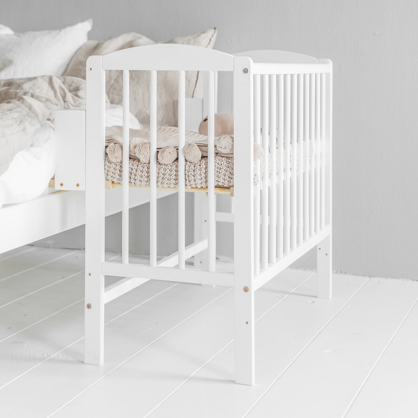 Multifunctionele Co-sleeper / Aanschuifbedje | «Nuage» (NIEUW: nu met luxe koudschuimmatras)