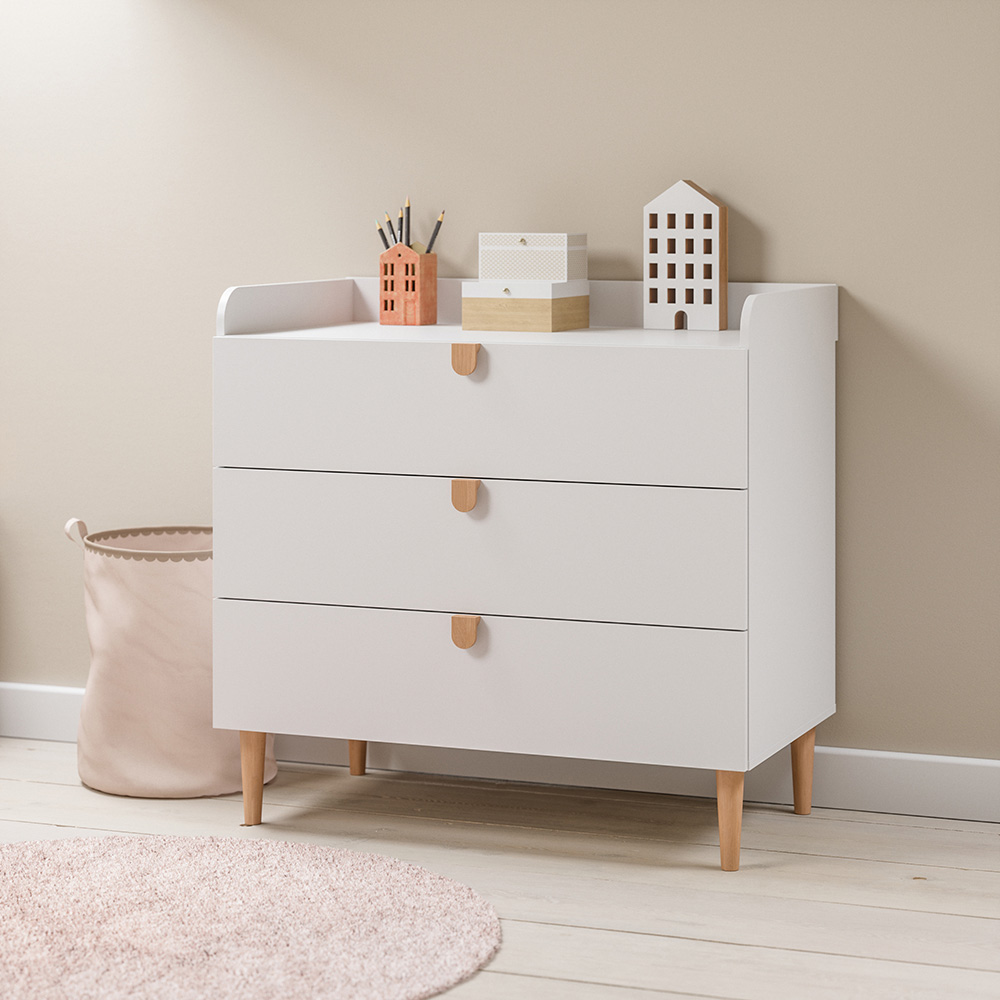 Baby commode «ÉTOILE» incl. bladvergroter | Wit
