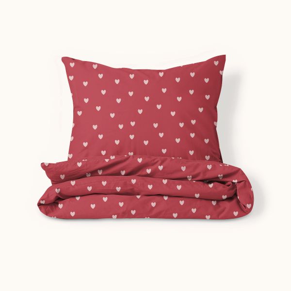 Dekbedovertrekset flanel «Heart» | 140 x 200 cm