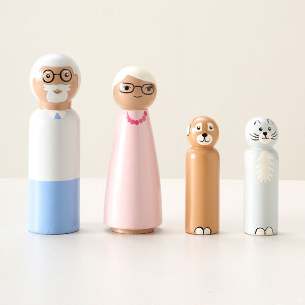 Poppen voor poppenhuis | «Ma Grande Famille Jacinthe»