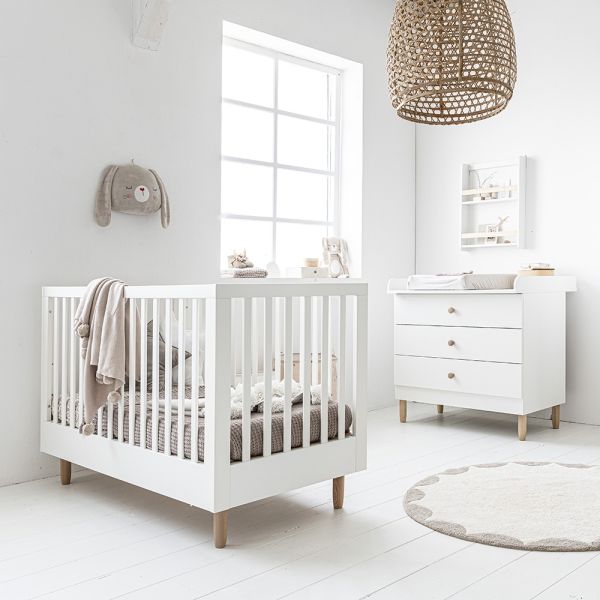 Babykamer «Bocca» 2-delig | Doorgroeiledikant & Commode 