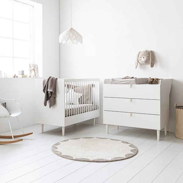 2-delige doorgroei babykamer 140x70 wit hout van Petite Amélie