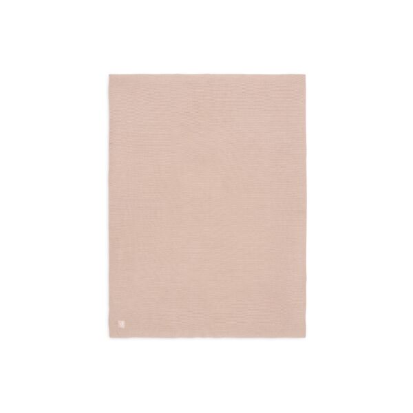 Jollein - Deken Wieg 75x100cm Basic Knit - Wild Rose