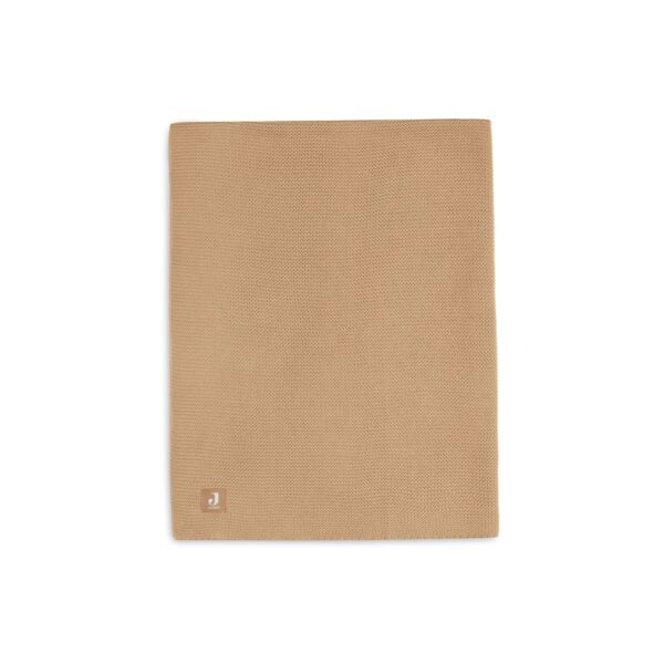Jollein - Deken Ledikant 100x150cm Basic Knit - Biscuit