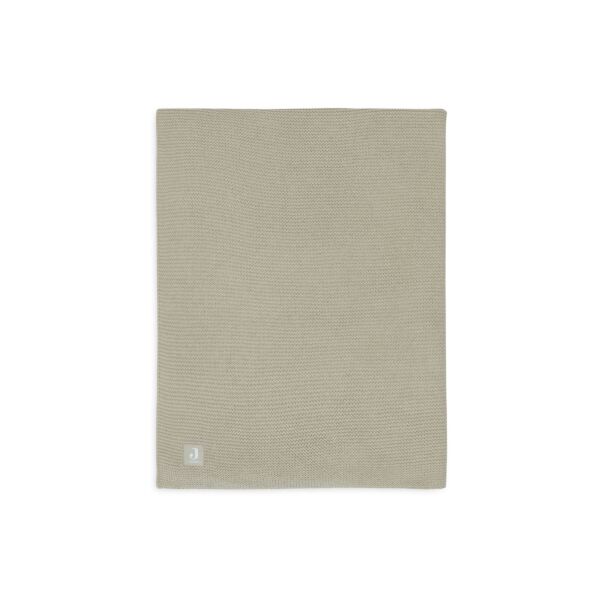 Jollein - Deken Ledikant 100x150cm Basic Knit - Olive Green