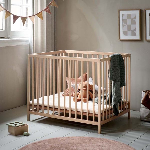 baby box 75x95 verstelbaar hout naturel Petite Amélie