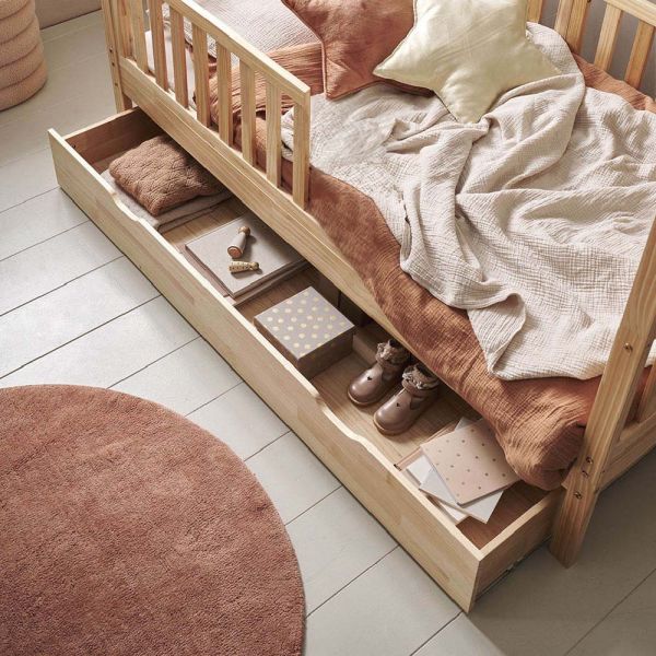 ONDERSCHUIFLADE VOOR BEDHUISJES EN «NID» JUNIORBED (80 X 160 CM ) | NATUREL