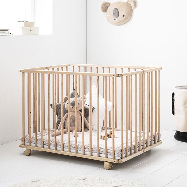 Verstelbare baby box hout naturel van Petite Amélie