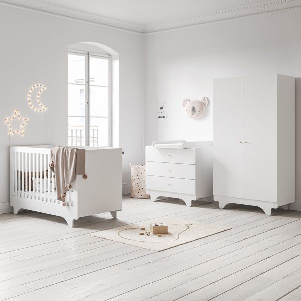 Babykamer 3-delig wit hout Playwood van Petite Amélie