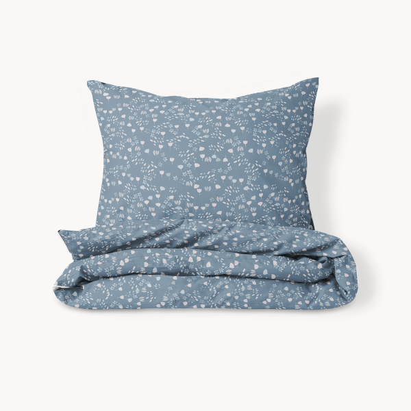 Dekbedovertrekset Champetre - blauw- 120x150cm