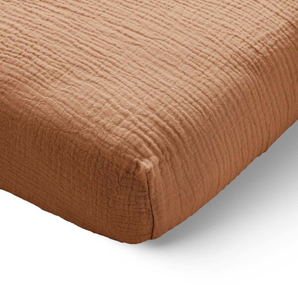 HOESLAKEN 70X140 CM MOUSSELINE | 100% BIOLOGISCH KATOEN | CARAMEL