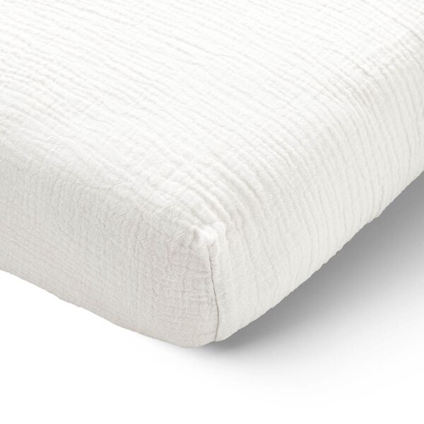 HOESLAKEN 70X140 CM MOUSSELINE | 100% BIOLOGISCH KATOEN | WIT