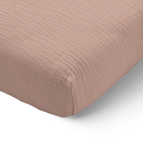 HOESLAKEN 90 X 200 CM | MOUSSELINE KATOEN | OUD ROZE