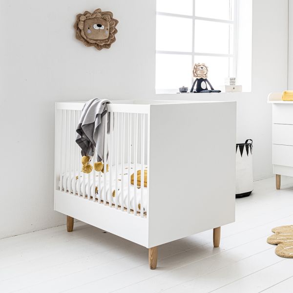 Ledikant baby 120x60 wit hout Bocca van Petite Amélie
