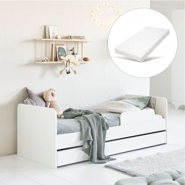 nuage bundle bed met matras 70x140 wit van Petite Amélie