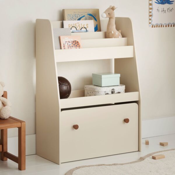 Montessori boekenkast met lade «Lune» | Beige