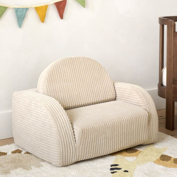 Kinderfauteuil uitklapbaar | Beige