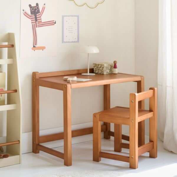 Kindertafel en stoel «Milo» | Walnoot