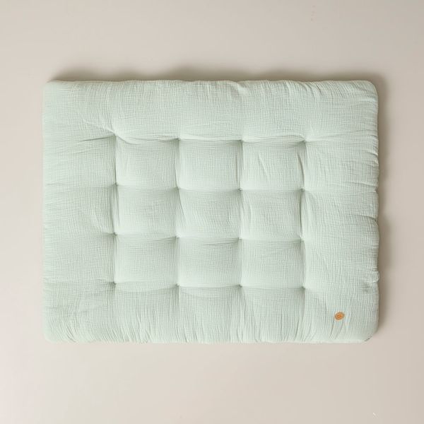 Biologisch katoenen speelkleed baby Biscuit | 110x85cm | Groen