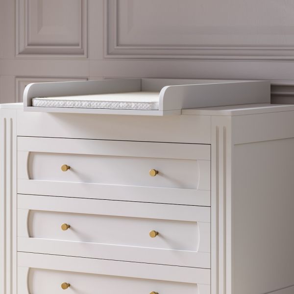 Bladvergroter voor commode «Milenne» | Wit