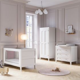 Meegroei babykamer «Milenne» 3-delig wit 