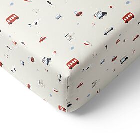 JUNIORBED HOESLAKEN 80 X 160 CM «VEHICLES» | BEIGE