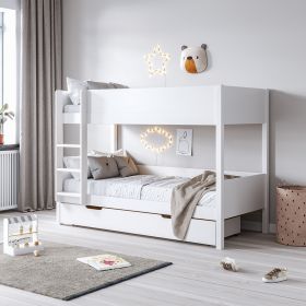 Stapelbed 200x90 «NUAGE» inclusief 2 matrassen