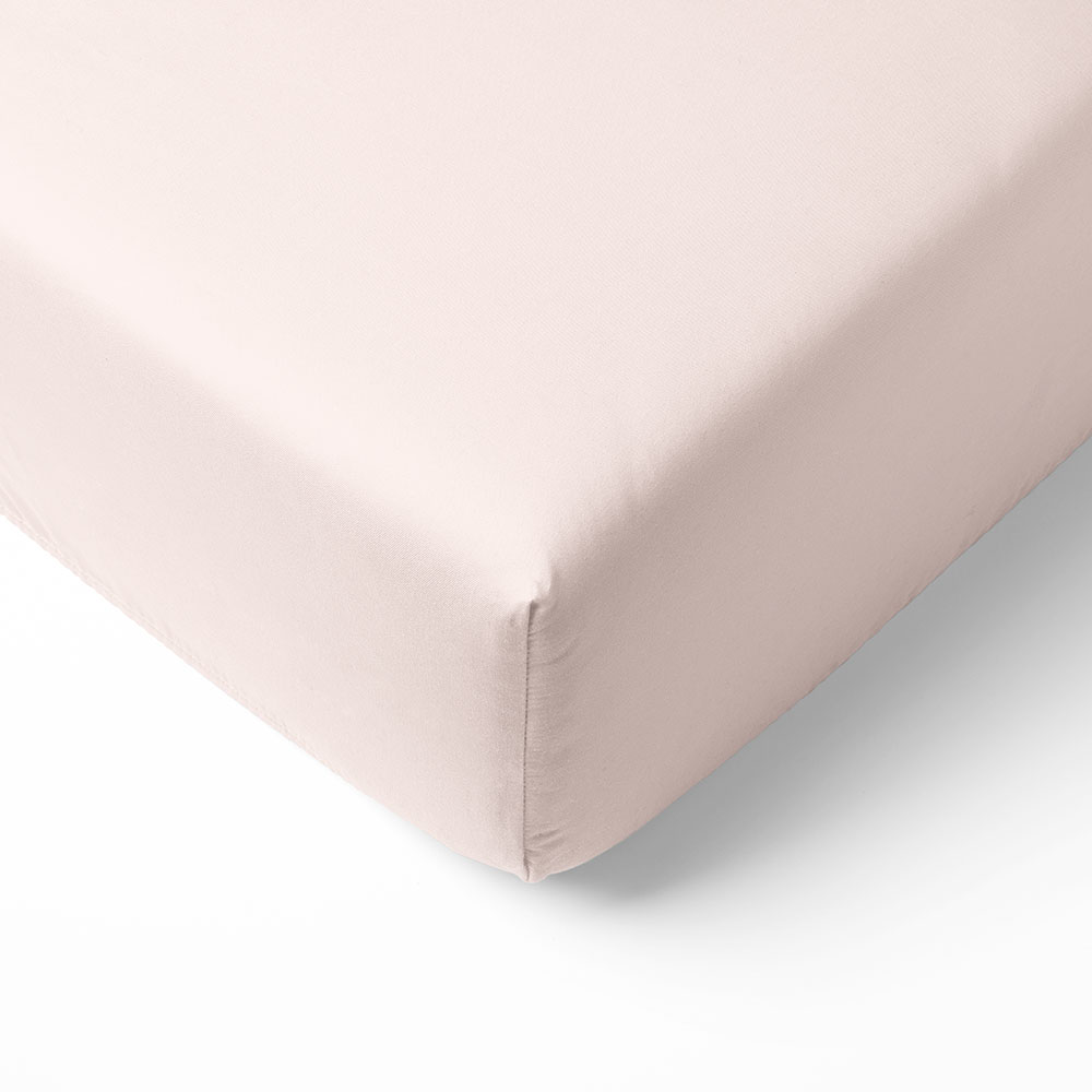 Biologisch Katoenen Jersey Hoeslaken 90x200 cm| Licht roze