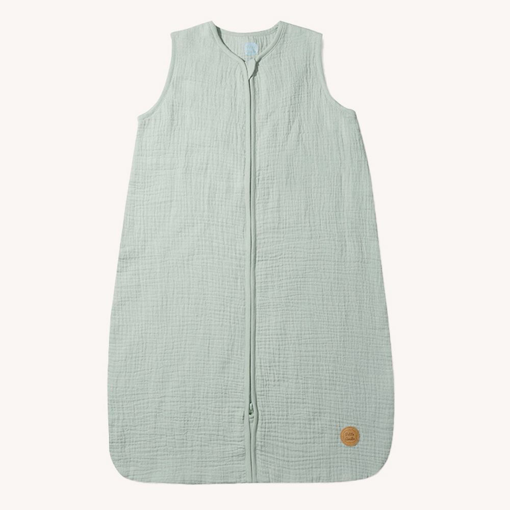 MOUWLOZE MOUSSELINE BABY SLAAPZAK | GROEN | 90 CM | 6-18 MAANDEN