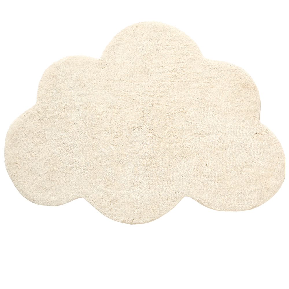 WASBAAR VLOERKLEED WOLK 80 X 110 CM | OFF-WHITE