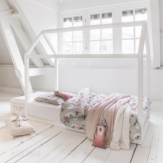 Huisjesbed Petite Amelie wit Huisjesbed Petite Amelie wit
